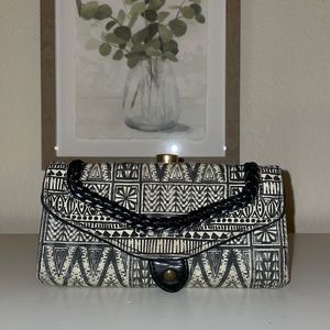 Lucky Brand small black and white boho style wallet
